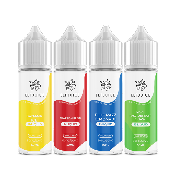 made by: Elf Juice price:£2.80 Elf Juice 50ml Shortfill 0mg (50VG/50PG) next day delivery at Vape Street UK