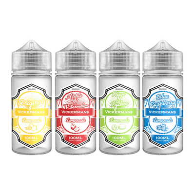 made by: Vickermans price:£12.50 Vickermans Lemonade 100ml Shortfill 0mg (70VG/30PG) next day delivery at Vape Street UK